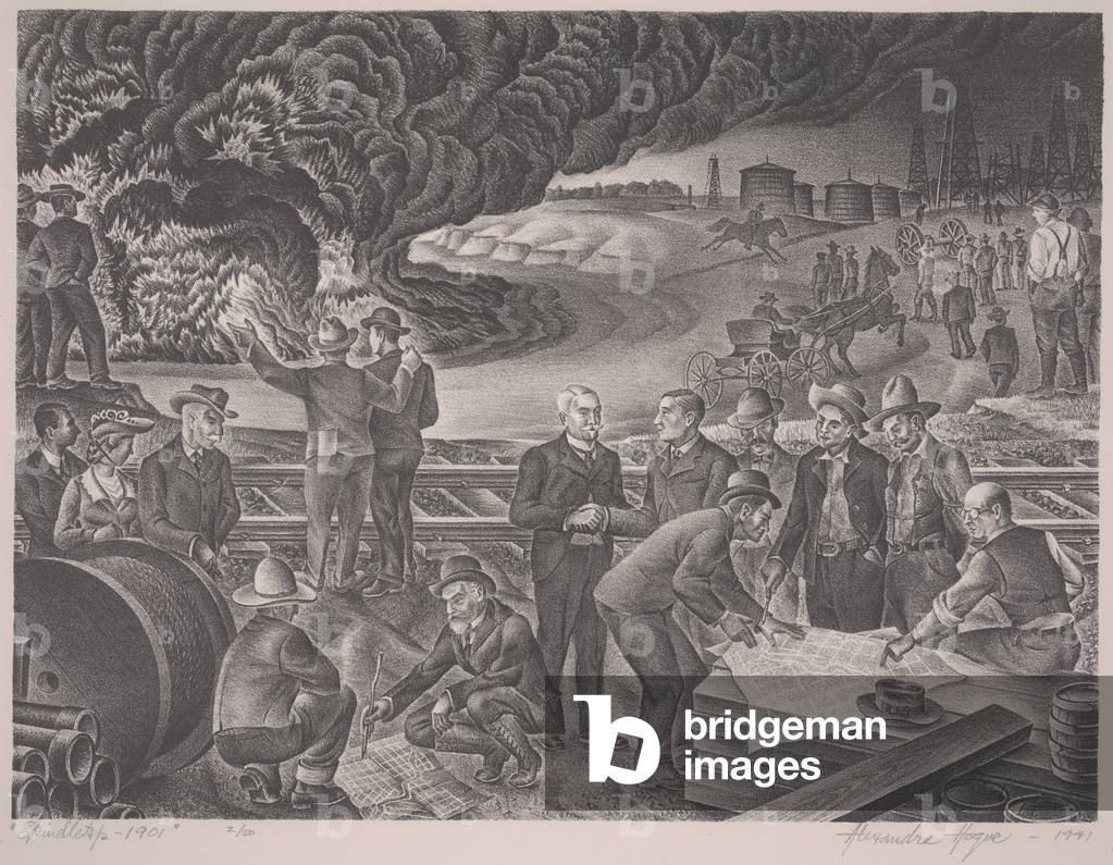 Spindletop - 1901, 1940 (litho)