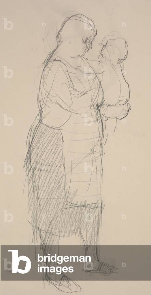Cara Rina, 1960 (pencil on paper)