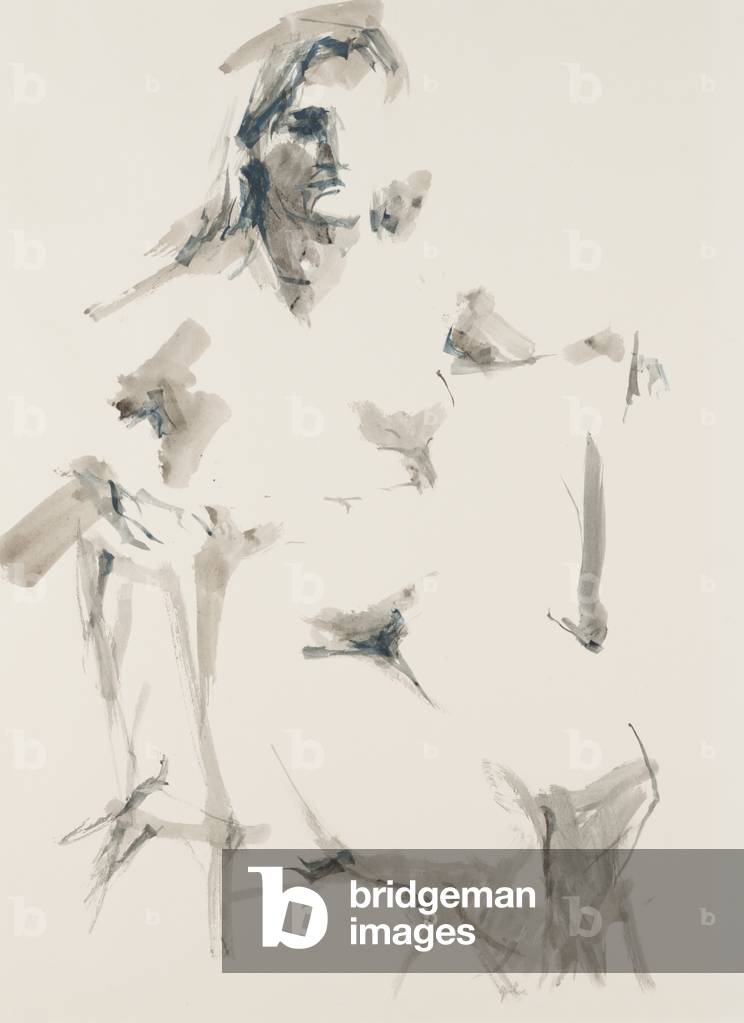 Study of Karen (w/c on paper)