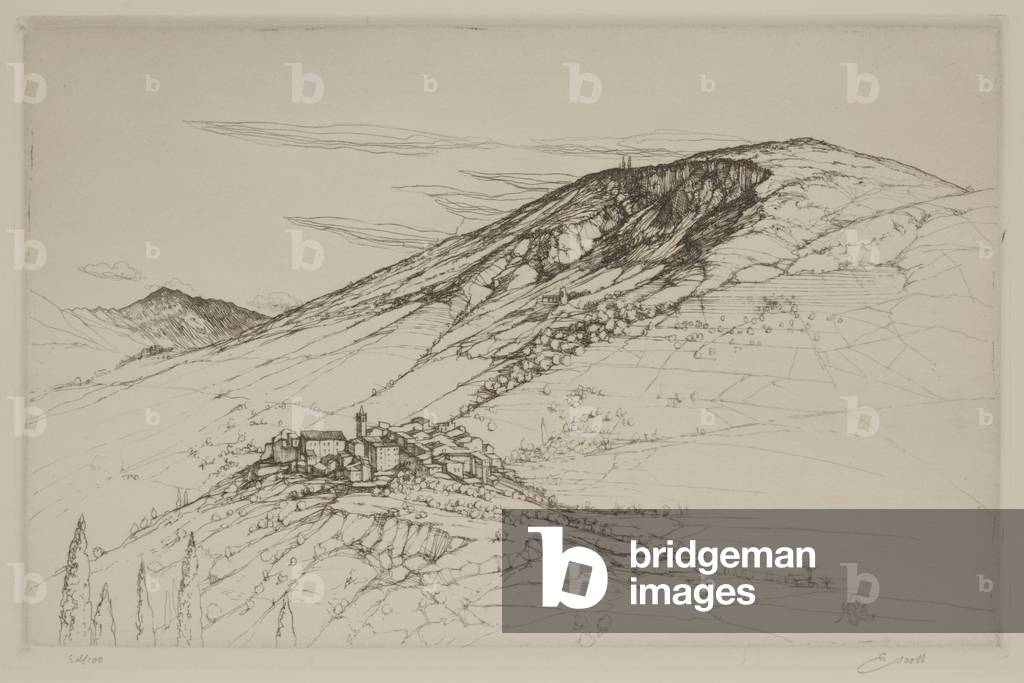 Le Brac, 1928 (etching)
