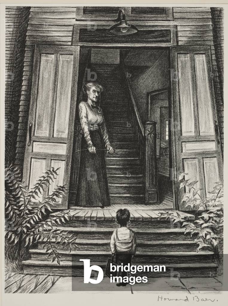 My First Day at School (litho)