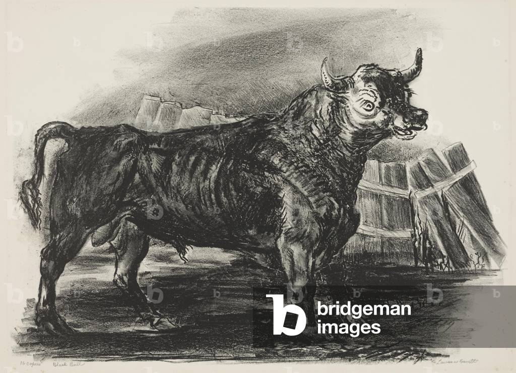 Black Bull, c.1940 (litho)