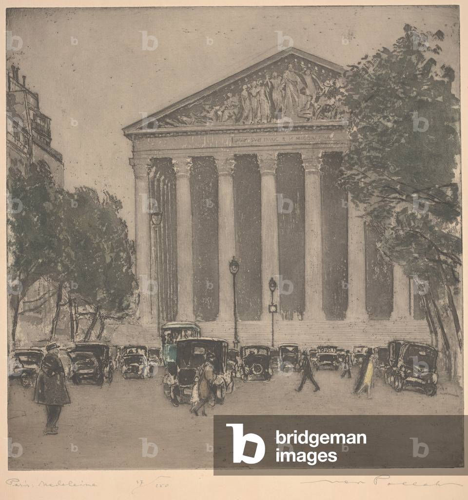 Paris: Madeleine, c.1926 (etching)