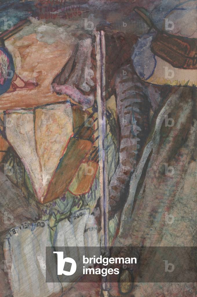 HomeNanakuli, 1942 (crayon, tempera, and ink on paper)