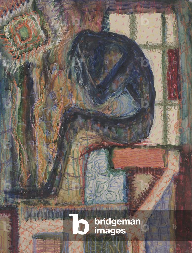 Man with Soul Indigestion, 1937-1938 (watercolor and crayon)
