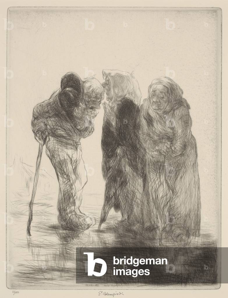 The Old Complaint, 1929 (drypoint)