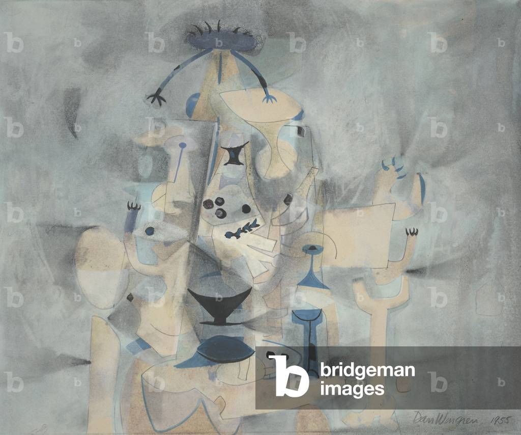 The Banquet, 1955 (gouache on paper)