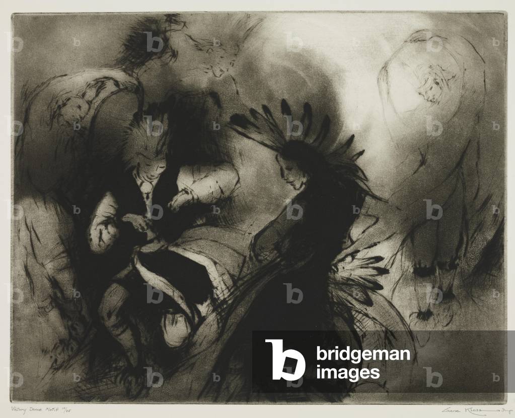 Victory Dance Motif, 1960 (drypoint & aquatint)