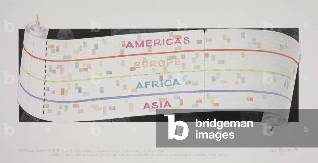 Ragtime (working drawing), 1983 (watercolor on paper)