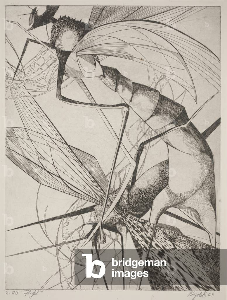 Flight, 1953 (engraving)