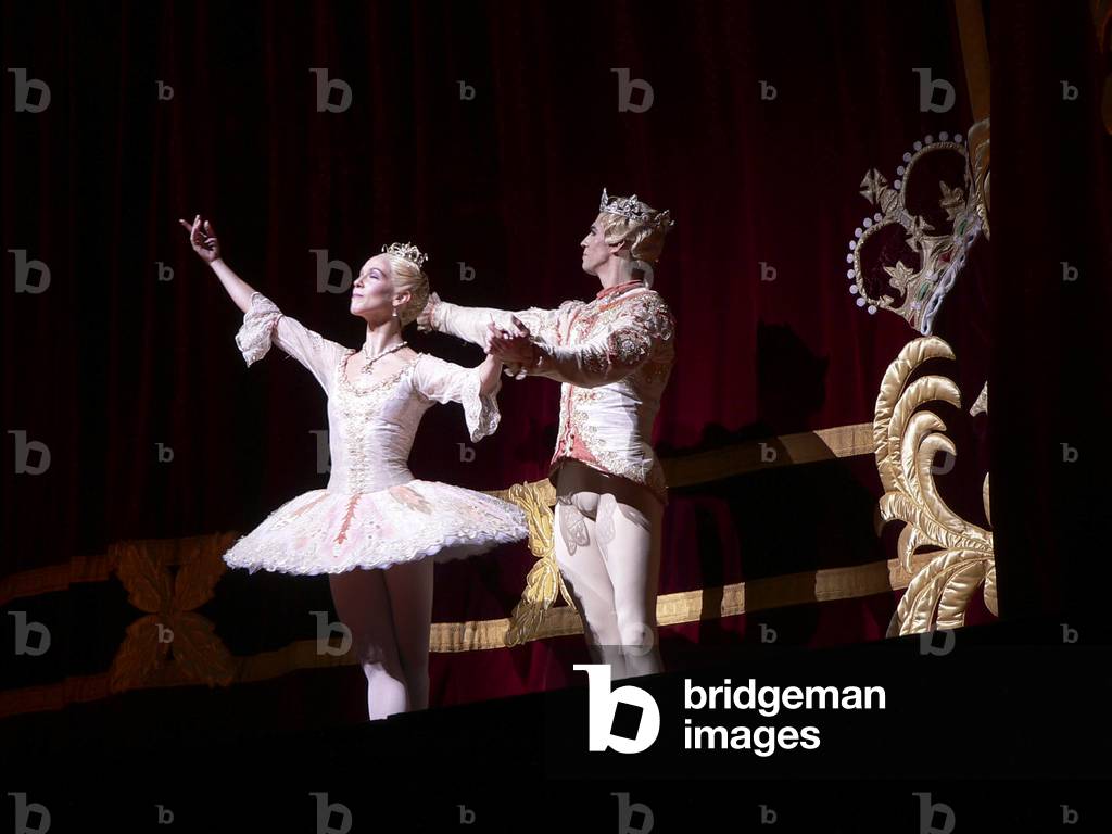 Laura Morera and Frederico Bonelli, taking the curtain call after Nutcracker,  Royal Ballet, December 2011