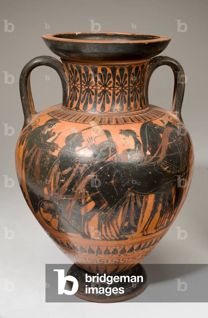 Black-figured Amphora, Archaic period, late 6th century BC (terracotta)