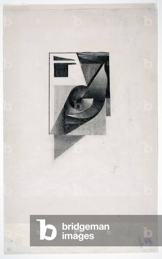 Abstract Composition, c.1924 (graphite on paper)