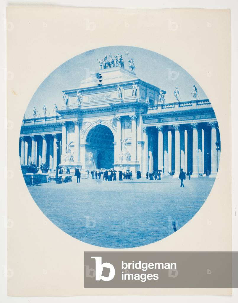 Peristyle or Grand Column, from the series of the Chicago World's Fair 1893, 1893 (cyanotype)