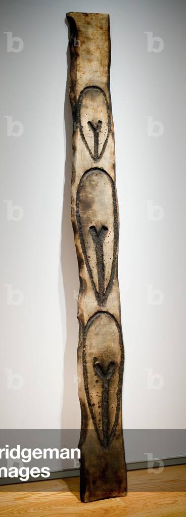 Untitled, 1985 (wood, carved & burnt with gunpowder)