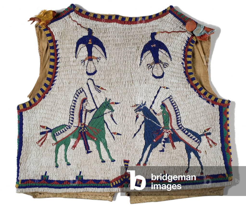 Vest, Lakota, c.1890 (leather & beadwork) (see also 753235)
