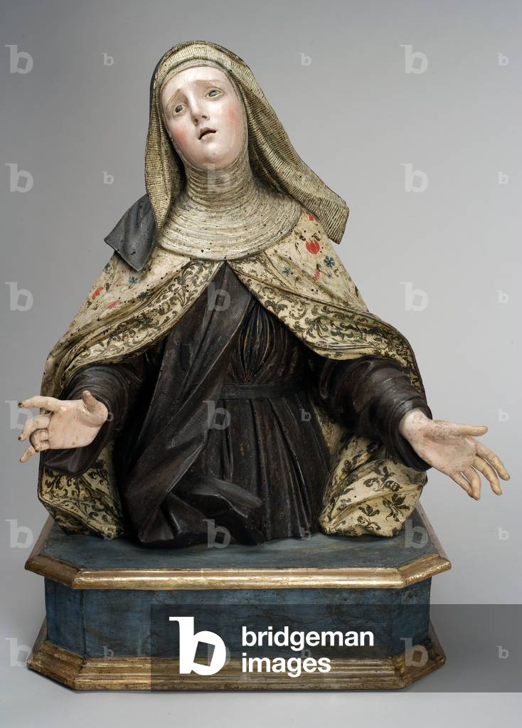 Santa Teresa of Avila, c.1750 (polychromed wood)