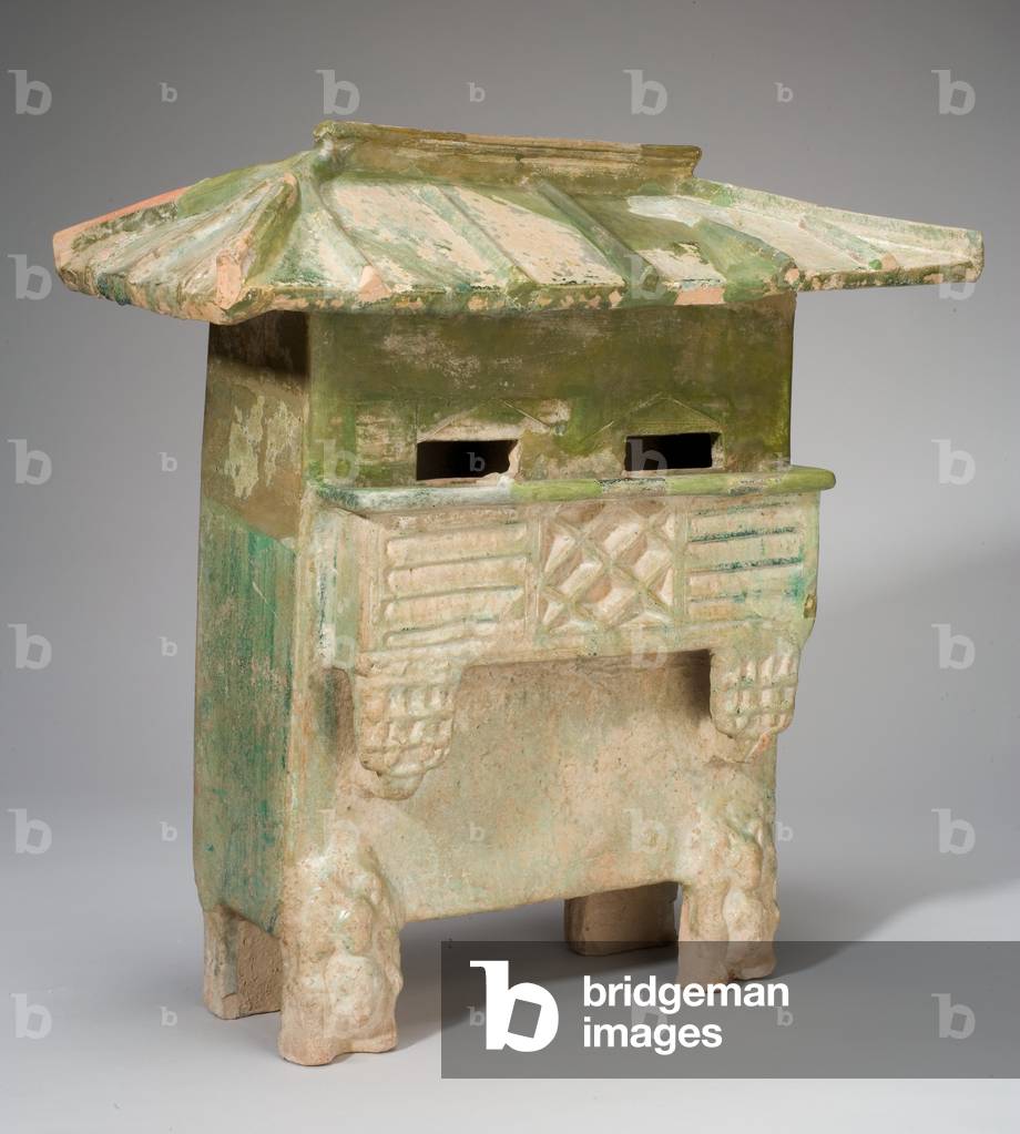 Tomb Furnishing Representing a House, c.25-220 AD (glazed earthenware)