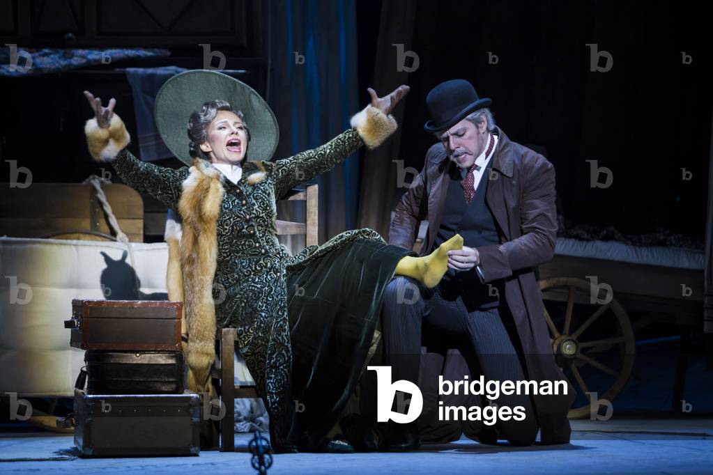 Marina Pinchuk as Marquise of Berkenfeld and David Lagares as Hortensius (photo)