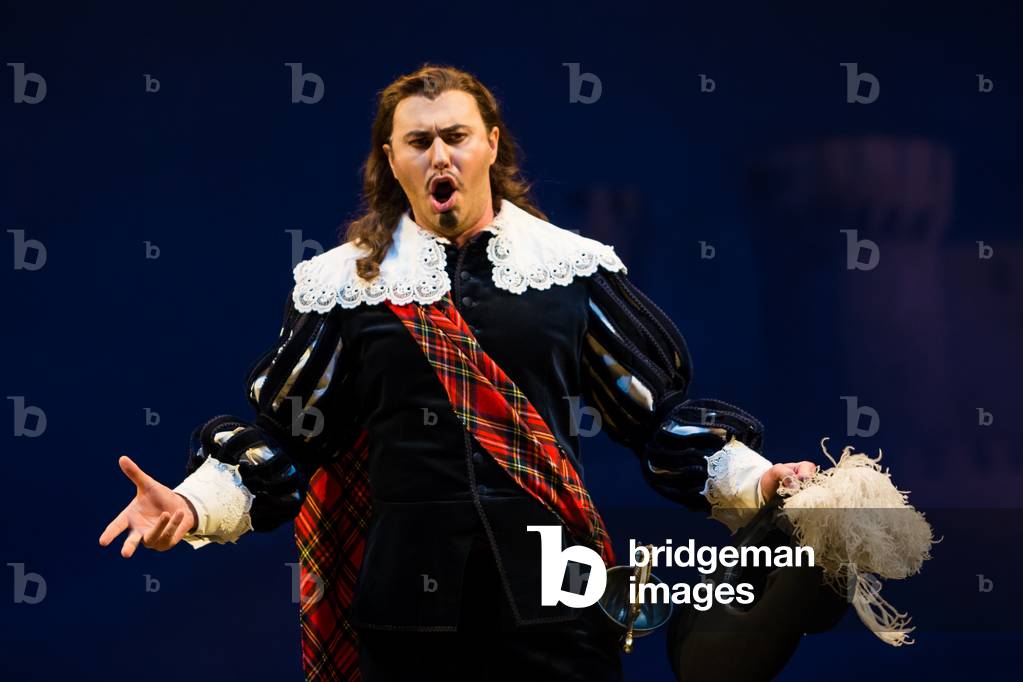 Vitaliy Bilyy as Lord Enrico Ashton in the opera 'Lucia di Lammermoor', rehearsal at Teatro de la Maestranza, October 2018 (photo)