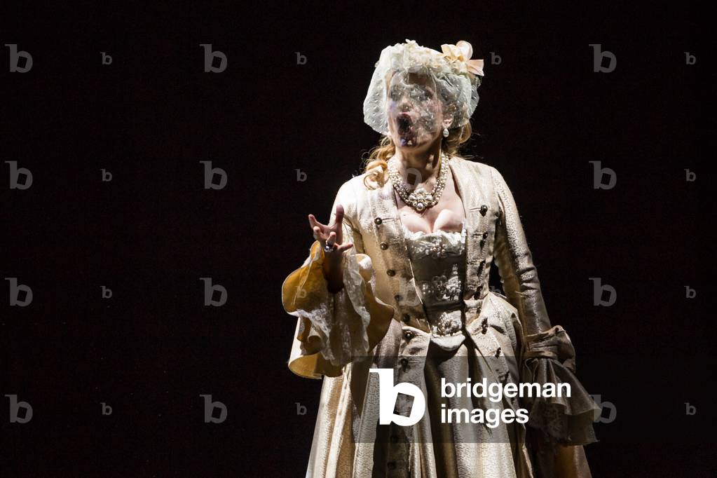 Ainoha Arteta as Adriana in the opera 'Adriana Lecouvreur', at the Teatro de la Maestranza, Seville, May 2018 (photo)