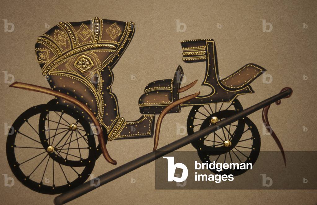 Painting of Horse Cart, India
