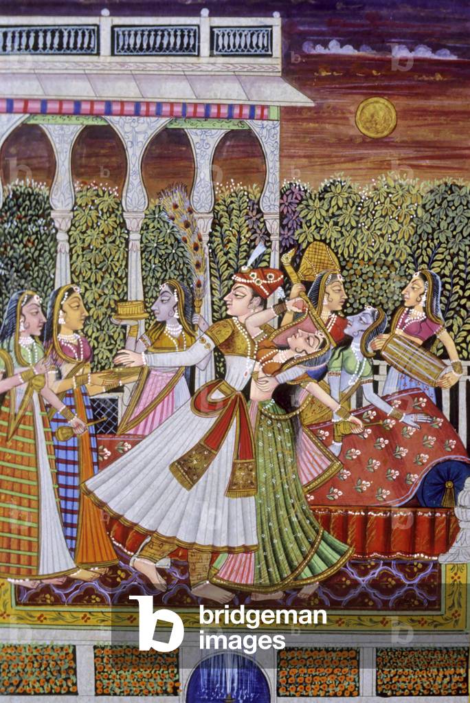 Mughal King and Queen Miniature Painting