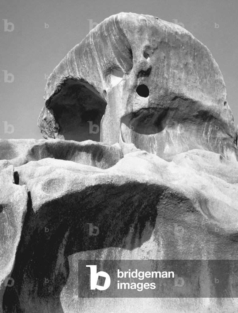 Rocks at Idar (b/w photo)