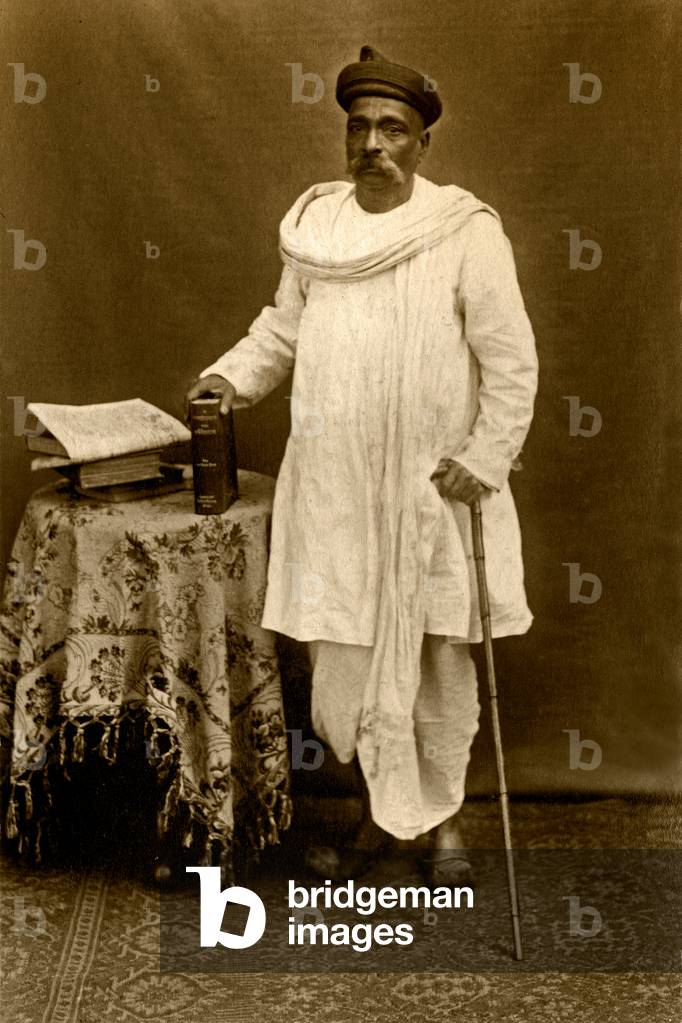Postcard of Lokmanya Bal Gangadhar Tilak (b/w photo)