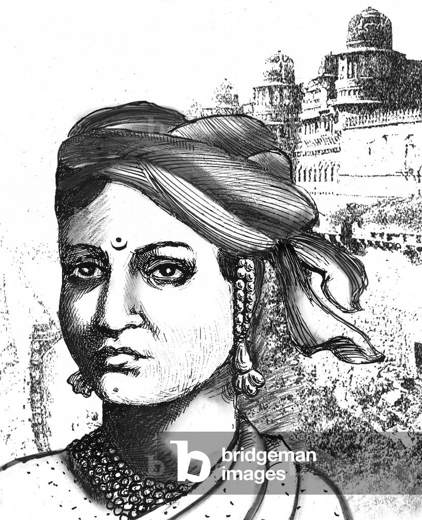 Rani Lakshmibai (litho)
