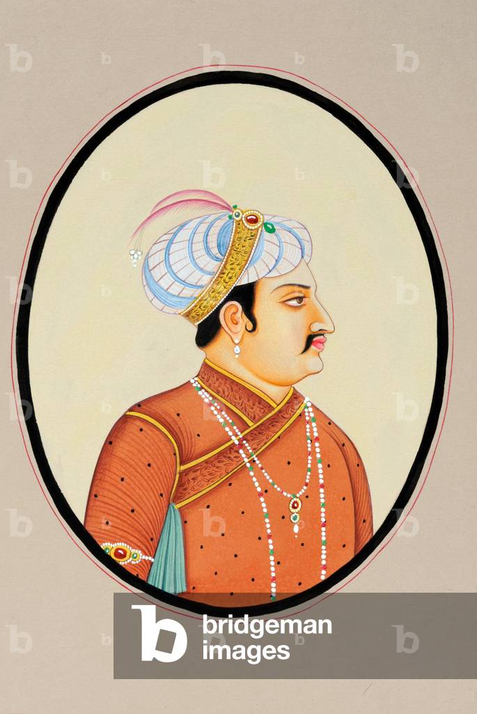 Miniature Painting of Mughal Emperor Jahangir