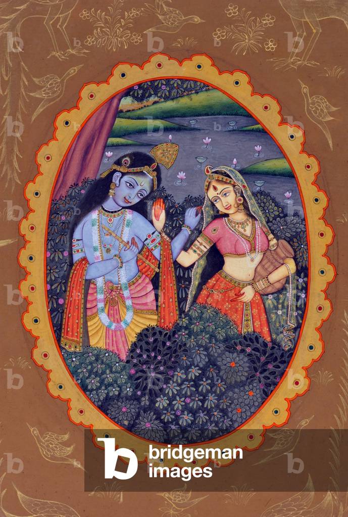 Miniature Painting of Radha Krishna