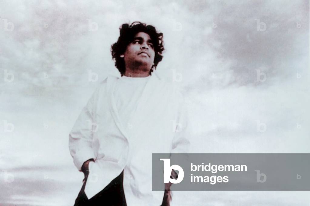 Portrait of Indian celebrity AR Rehman music director in Hindi cinema Bollywood, Bombay Mambai, Maharashtra, India (photo)