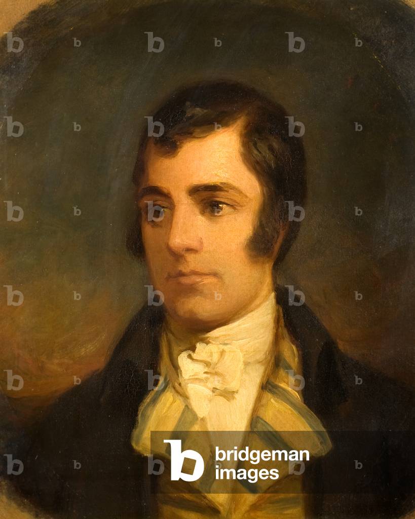 Robert Burns, 19th century (oil on card)