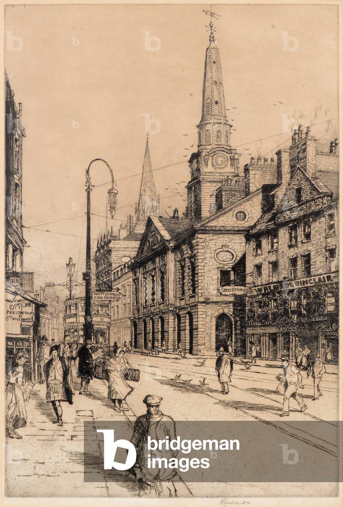 Old Town House, Dundee, c.1930 (etching)