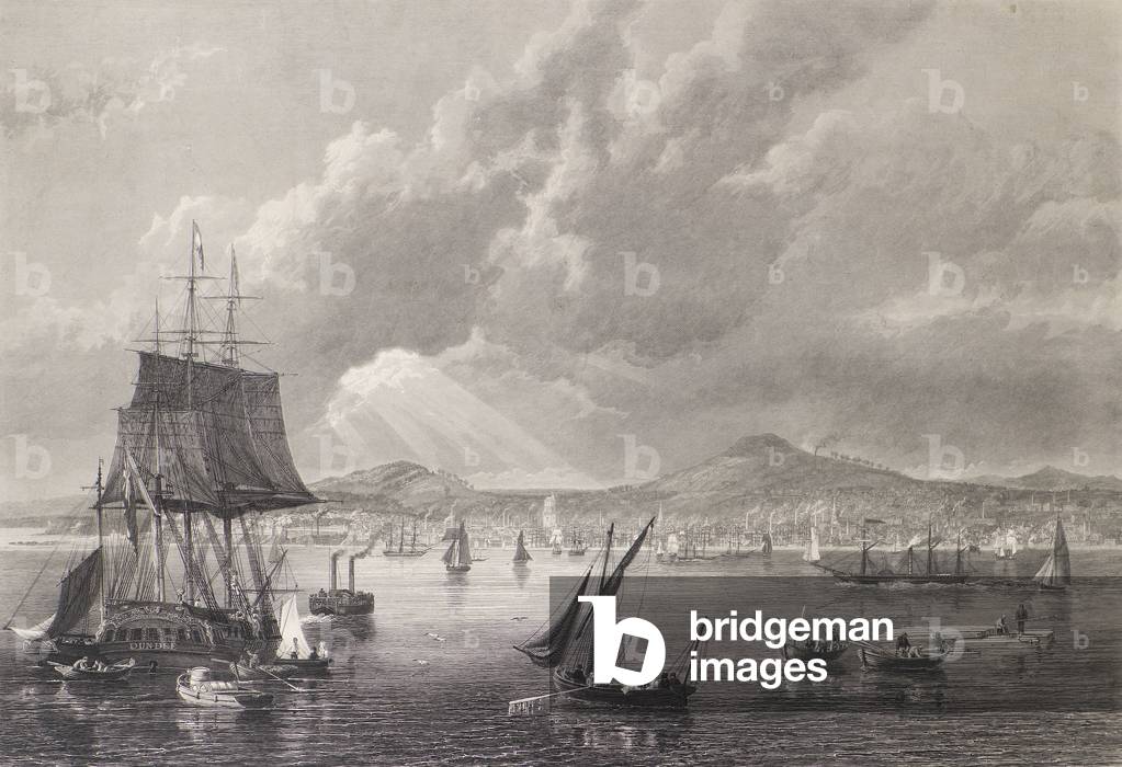 View of Dundee from the River, 1836 (engraving)