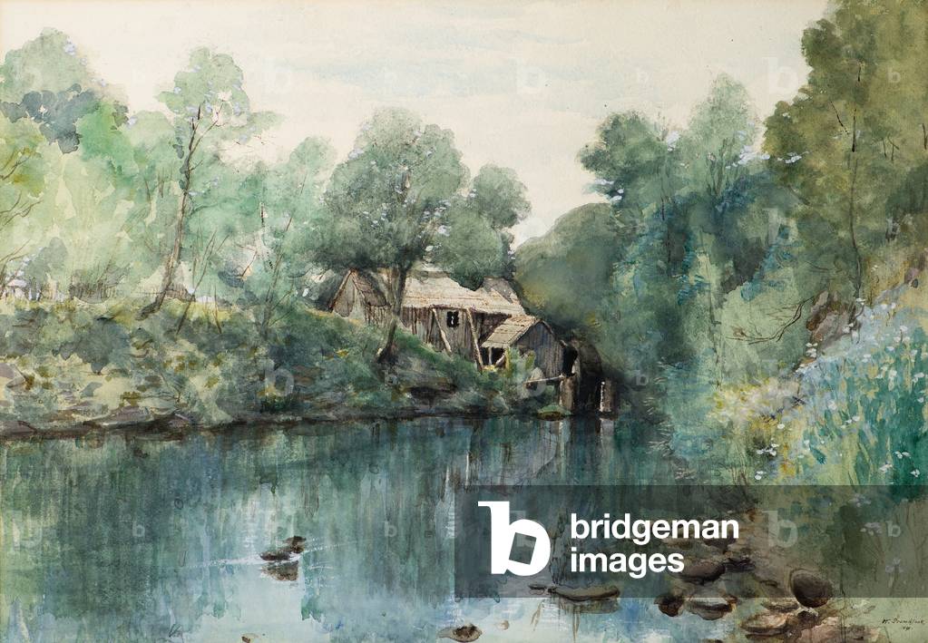 Sawmill, Speediehill, 1891 (w/c)