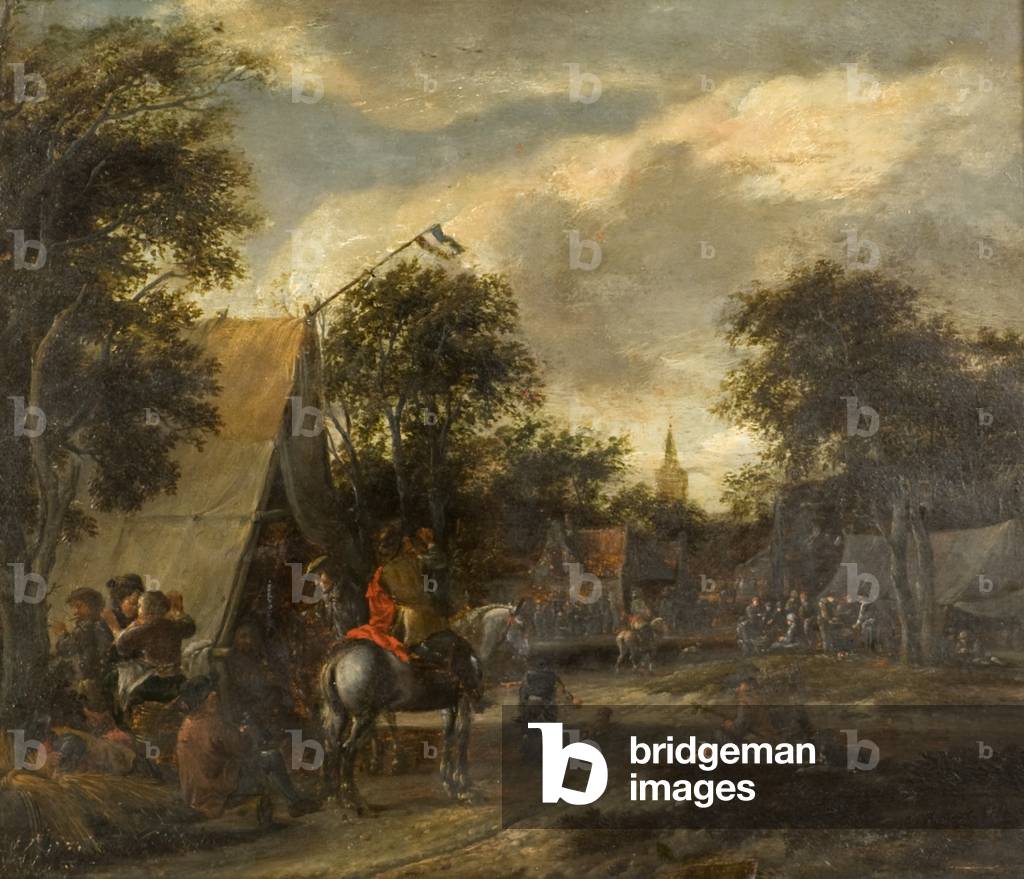 A Village Kermesse (oil on panel)