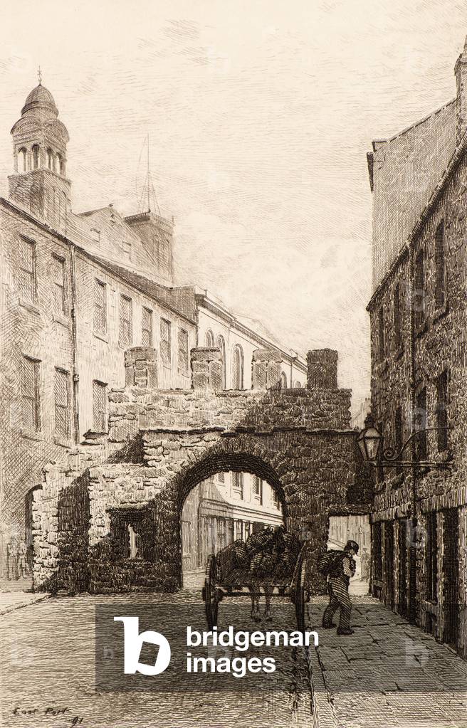 East Port or Cowgate Port, 1891 (etching)