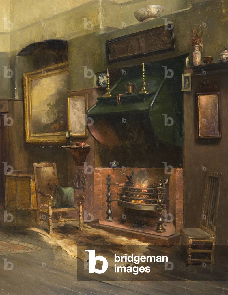 Interior - The Artist's Studio (oil on canvas)