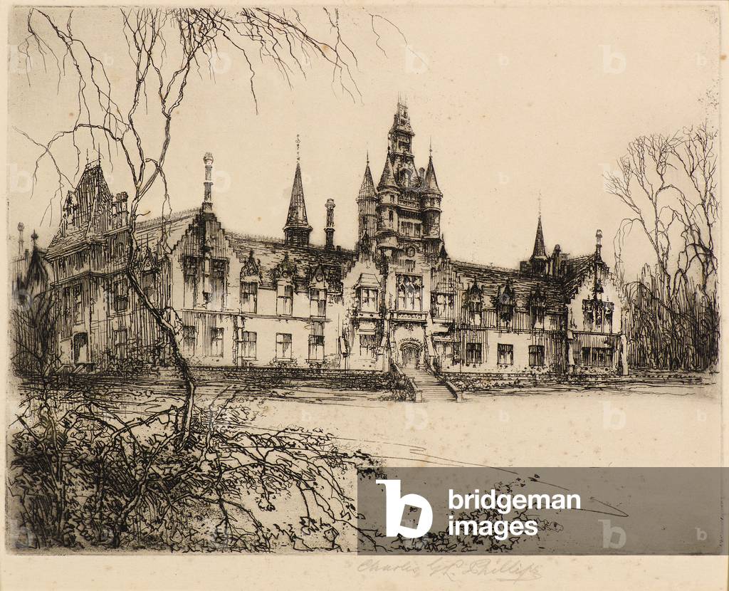 Morgan Academy (etching)
