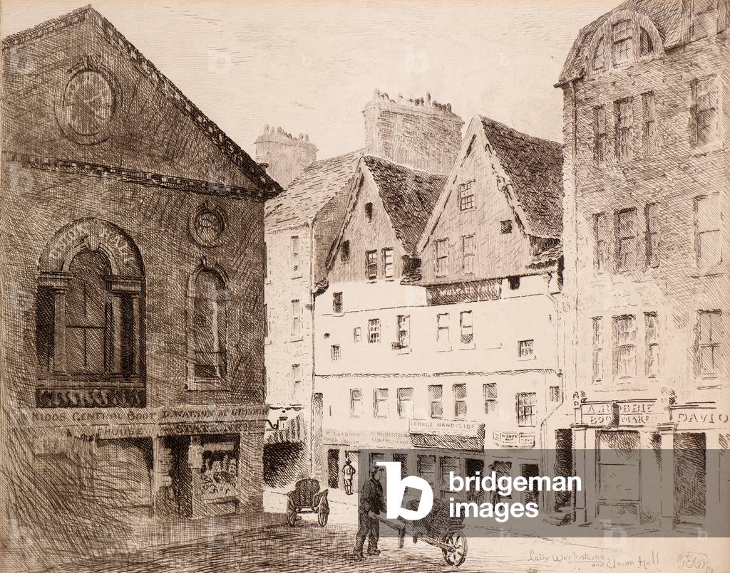 Lady Warkstairs and Union Hall (etching)