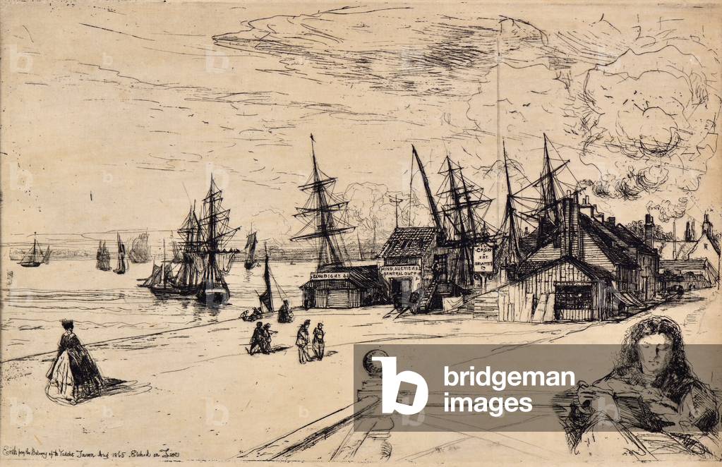 Yacht Tavern, Erith, 1865 (etching)