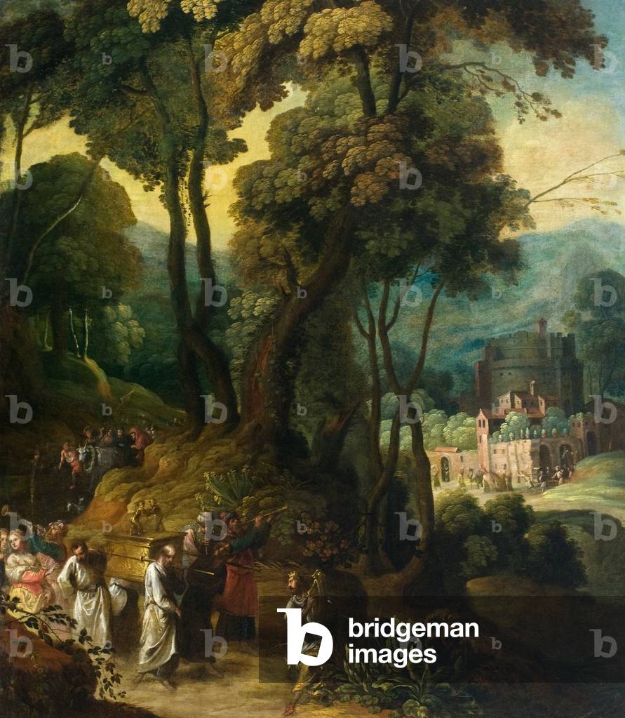 David Dancing Before the Ark, 17th century (oil on canvas)