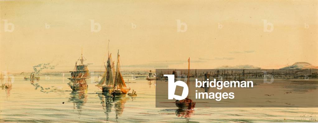 Dundee from the River, 1832 (w/c)