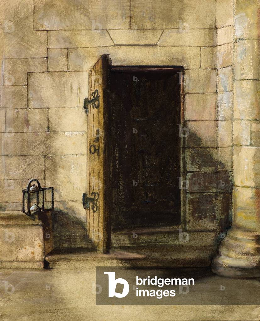 Entrance to the Stairway, Old Steeple, 19th century (w/c)