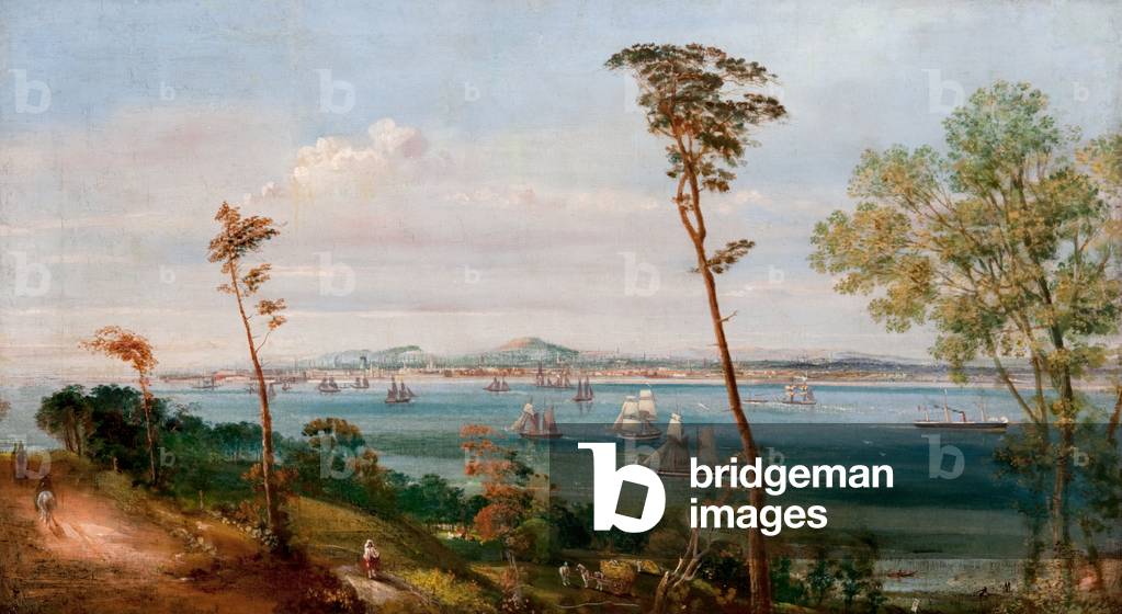 Dundee from East of Craighead, East Newport, 1865-66 (oil on canvas)