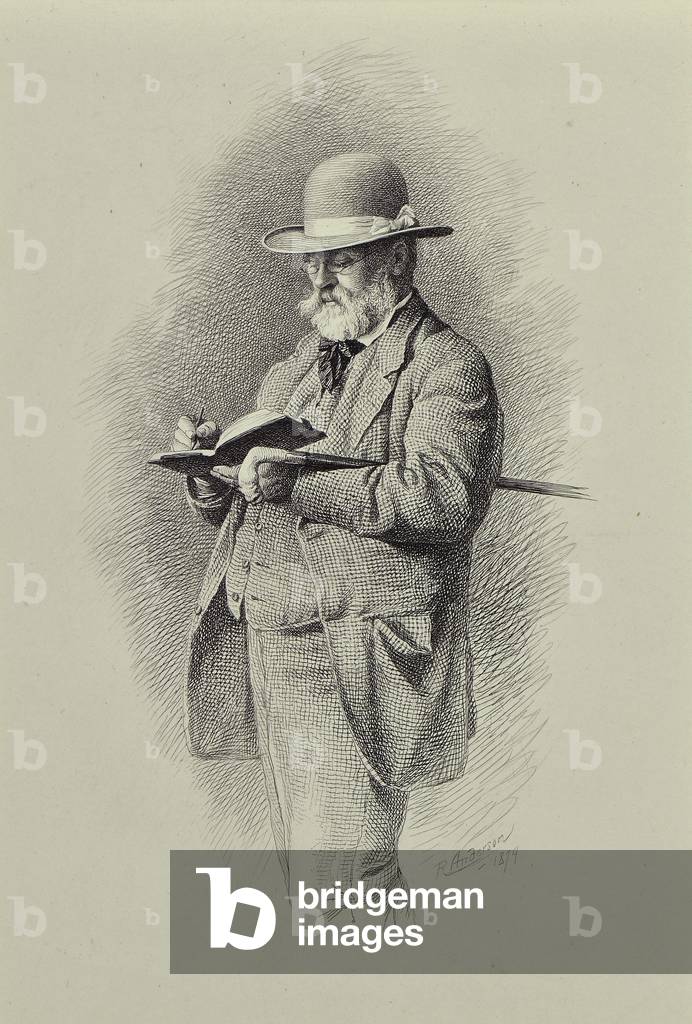 An Artist, 19th century (engraving)