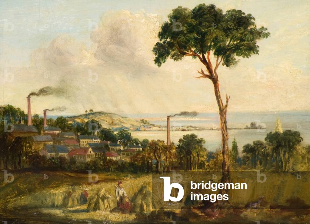 Dundee from Balgay Hill, c.1824 (oil on board)