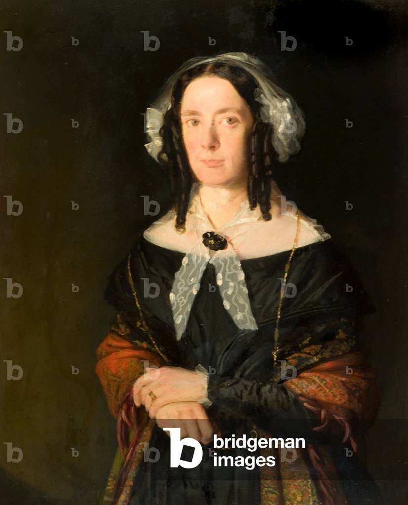 Mrs James C Ross, 19th century (oil on canvas)